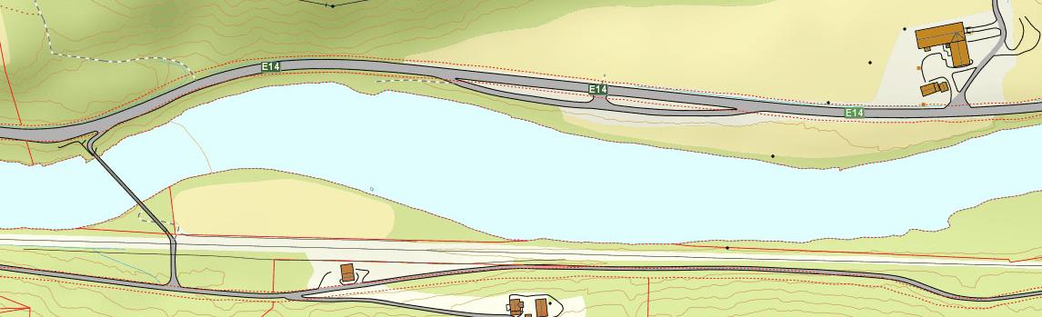 4.1.7 Sideløp ved utløp av Heimhølen, Nord-Kringen På nordsiden av elven ved utløpet av Heimhølen ligger det i dag ei stor elveør som bare er vanndekt ved høy vannføring og flom