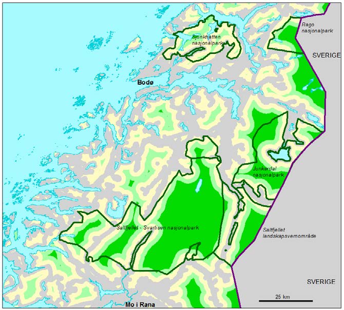 at den ikke måler inngrepsstatus i enkeltområder, bare avstanden til definerte inngrep i områder som ikke har denne type inngrep.