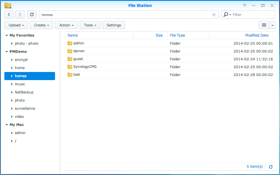 Brukerveiledning for Synology NAS Tilgang til filer via File Station File Station er DSMs-filadministreringsverktøy, som tillater DSM-brukere over Internett å få tilgang til Synology NAS-mappene med