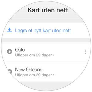 Lagre mobilkartene Og skal du ut og reise, er det også lurt å laste ned kart for offline-bruk, så du slipper å måtte skru på dataroaming når du skal finne veien til hotellet, restauranten eller