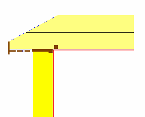 KuldebroAtlas Tabeller med kuldebroverdier Tilslutning mellom bindingsverksvegg og tak. Detalj: Tilslutning mellom bindingsverksvegg og kaldt, ikke luftet loft.