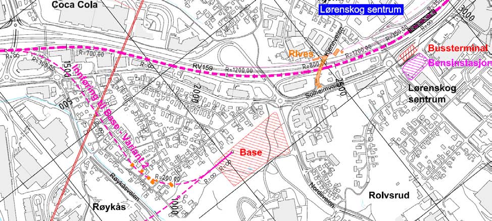 5.3 Mulig base for T-bane T En mulig utvidelse av T-banenettet østover inn i Akershus, vil kreve ytterligere togmateriell for drift av det samlede T-banesystemet i Oslo og Akershus.