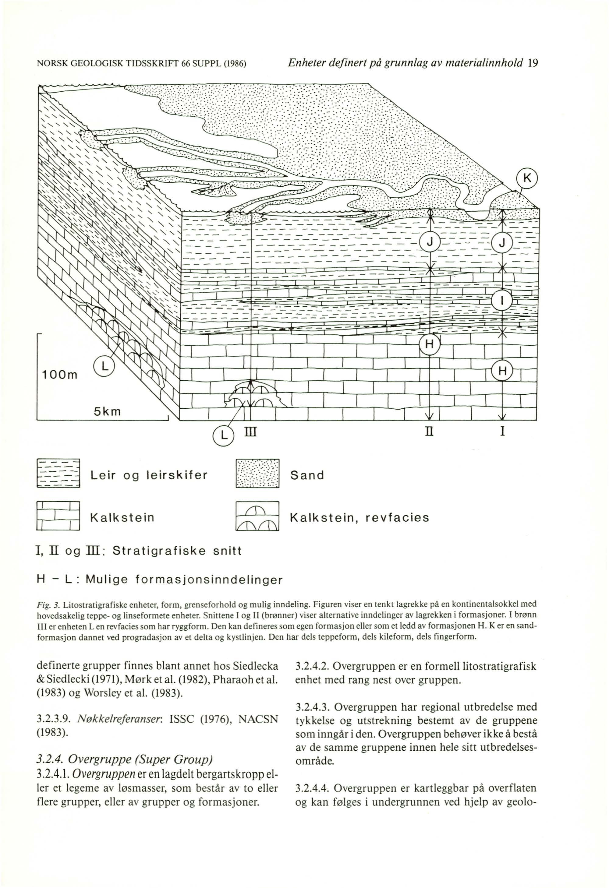 NORSK GEOLOGISK T IDSSKRIFT 66 SUPPL (1986) Enheter defin ert på grunnlag av materialinnhold 19.:.