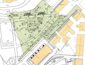 4.7 Strandvegparken med den eksisterende balløkka vest for parken. Tilgang til grøntområder Beboerne har tilgang til flere offentlige uterom i umiddelbar nærhet.