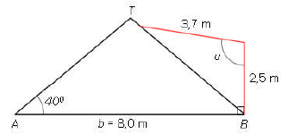 mål). a. Mål sidene i trekanten ABC b. Mål vinklene i trekanten ABD. c.