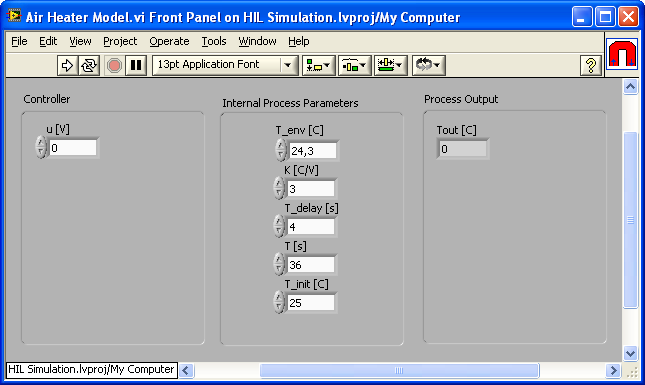 Module og Control and Simulation Loop.