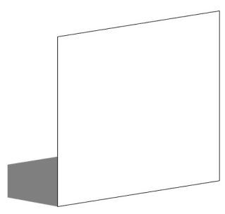 Lett innervegg Innerveggens plassering er representert enten ved overflategeometri (2D-planer) og form eller gjennom en geometrisk stedfortreder med en tilnærmet