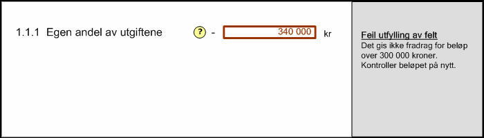 Deling av tabell (Utfyllingsområdet) Figur 9