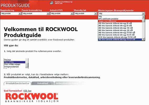 Type Bjelkelag Produktnavn Trebjelker, Trelekter c/c Dimensjon 30x48 mm Dokumenterte konstruksjoner På vår internettside www.rockwool.no vil du finne 3.