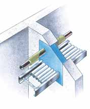 Teknisk isolering Kabel- og rørgjennomføringer A60 - A120 (EI 60 - EI 120) Kabel- og rørgjennomføring i mur- / betongvegg Støpemasse for