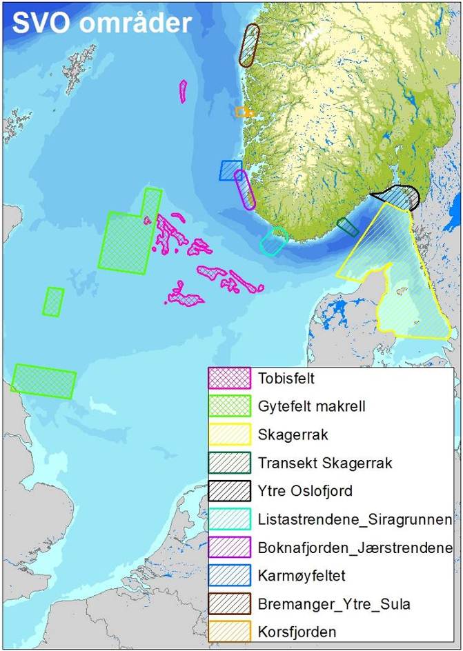 prioritering mellom disse områdene. De utvalgte områdene er svært forskjellige av natur, og varierer fra små verneområder til store regioner.