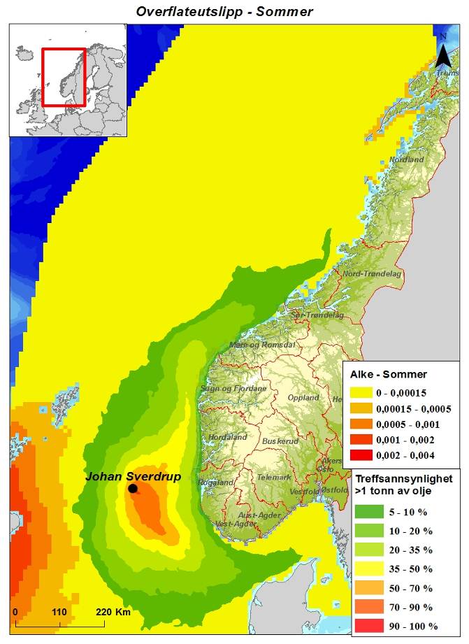 4 METODIKK MILJØRETTET RISIKOANALYSE Analyser av miljørisiko utføres trinnvis i henhold til Norsk olje og gass veiledning for miljørisikoanalyser (OLF, 2007).