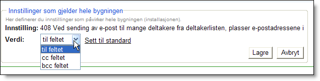 Her ser du mulighetene: 409 - Standard landskode for mobilnummer I forbindelse med tilleggstjenesten SMS må det angis en landskode for mottakerne av tekstmeldingene, som i Norge er +47.