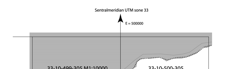 Tillegg D (informativt) Kartbladinndeling Side 110 av 111 Underrute angis som: uv kolonne- og radnummer (2 siffer) F.eks.