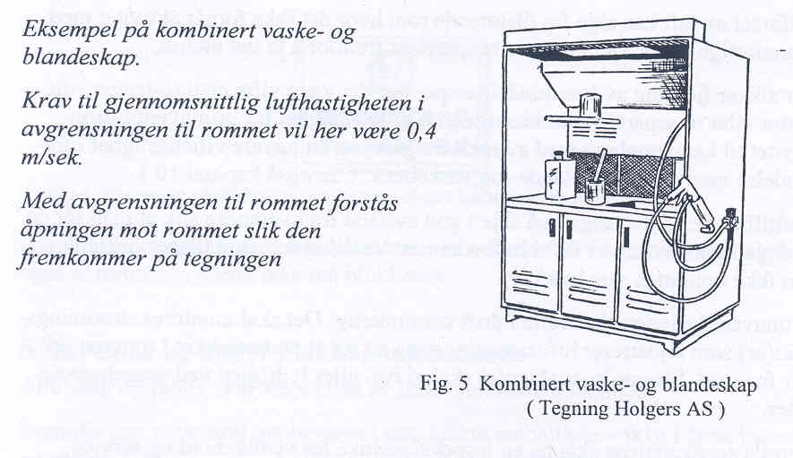 Ventilasjonskanalene skal ha inspeksjonsluke for vedlikehold og service. Ventilasjonssystemet må være beregnet for avtrekk av eksplosive gasser.