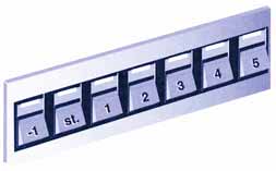 Hvis betjeningsknappene går i ett med panelets overflate, forutsettes det at det på hver enkelt knapp er tydelige opphøyde reliefftall eller symbol som lett kan kjennes med fingrene.