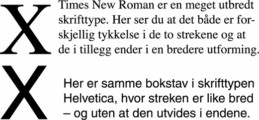 være vanskelig å skjelne tallene 3, 5 og 8 5, 9 og 6. i enkelte skrifttyper. 2.13 Skriftstørrelse 2 78 Skriftstørrelsen måles i punkt (forkortet p).