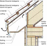 vanntetthet og lufttetthet. Divowind kan også benyttes i ventilerte takkonstruksjoner.