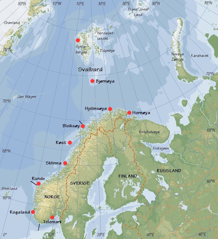 forhold til lokalavdelinger av NOF (som gjennomfører overvåkingen), samt områder som ligger i kort avstand fra vei.