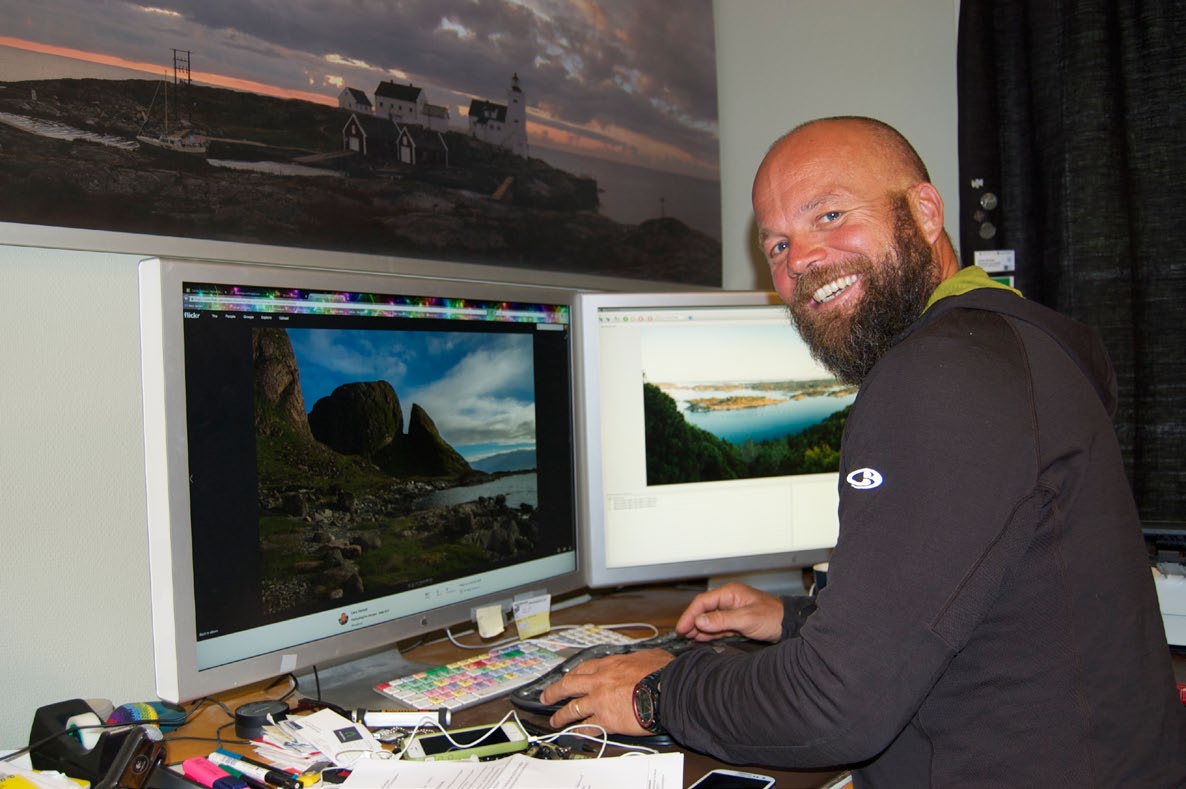 Lars Verket.Foto: Marita Bjerga ET HAV AV MULIGHETER Padlosofen, Lars Verkets åretak i kajakken, handler om mer enn å komme fra A til B i geografien. Det handler mest om å være underveis i livet.