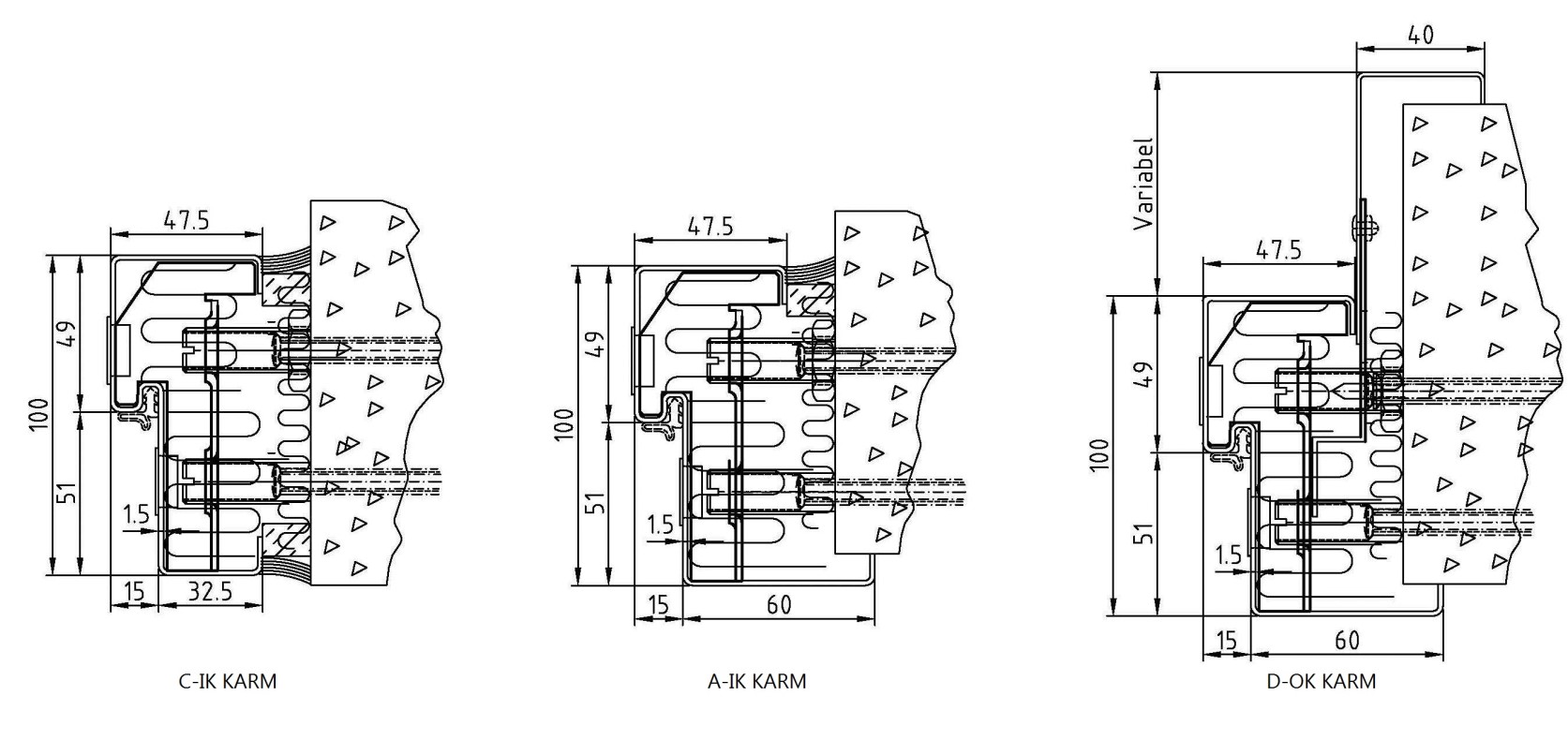 Bruk eventuelt Ethafoam 20x10mm backinglist (7 løpemeter) 3.