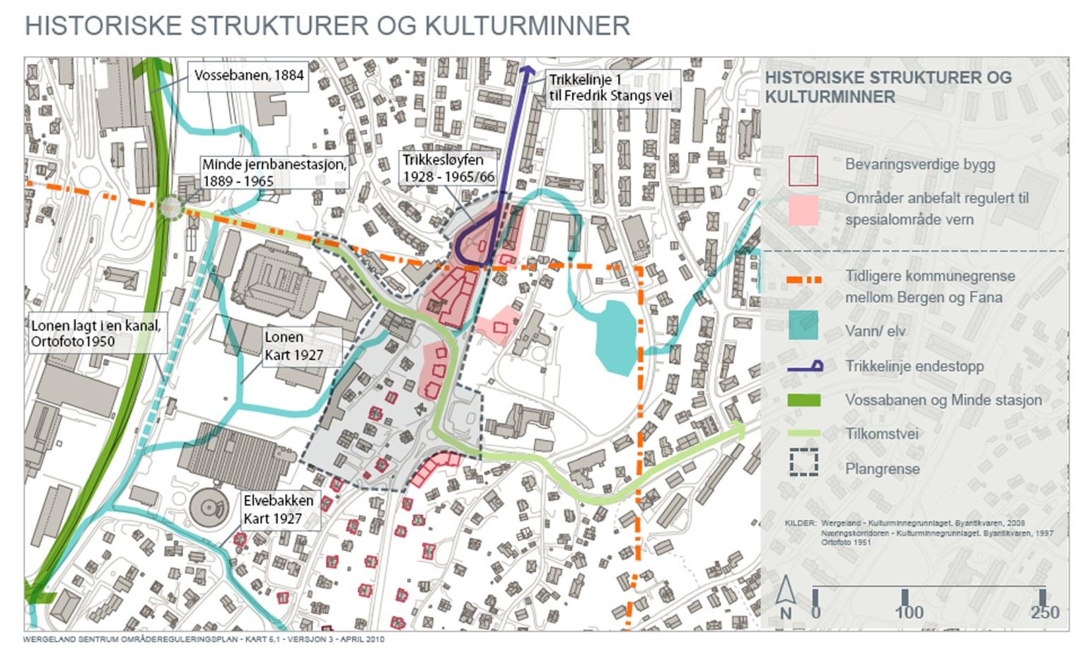 Utdrag fra Områdereguleringsplan for Wergeland, Bergen kommune «Vems historia kommer utgöra legitimiteten för platsens