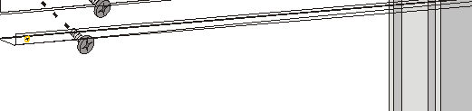 1 Panel, kabelrenner, og nettverkselektronikk: Festes i stativet med skruer og fjærmutre.