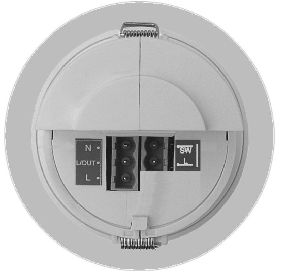 Installasjonsveiledning for PRM på/-av-sensorer Funksjoner Støttefunksjoner Låsefjær PRM PIR-sensor/mikrobølgesensor Oppdager bevegelse innenfor enhetens detekteringsområde, slik at