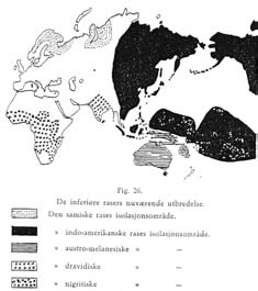 Med eit slikt utgangspunkt blei den naturlige konklusjonen at den overlegne rasen måtte ta styringa og leie dei underlegne folka framover, omdanne dei i sitt bilete.