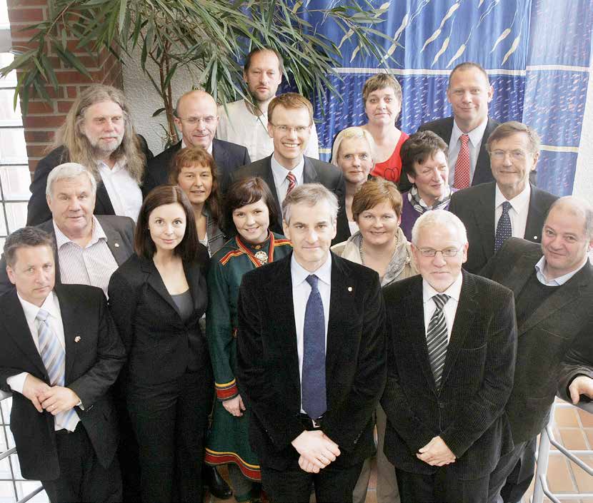 Nordområdeutvalget ved oppnevnelsen i april 2010. Fra venstre Trond Haukanes, Øivind Silåmo, Arne O.