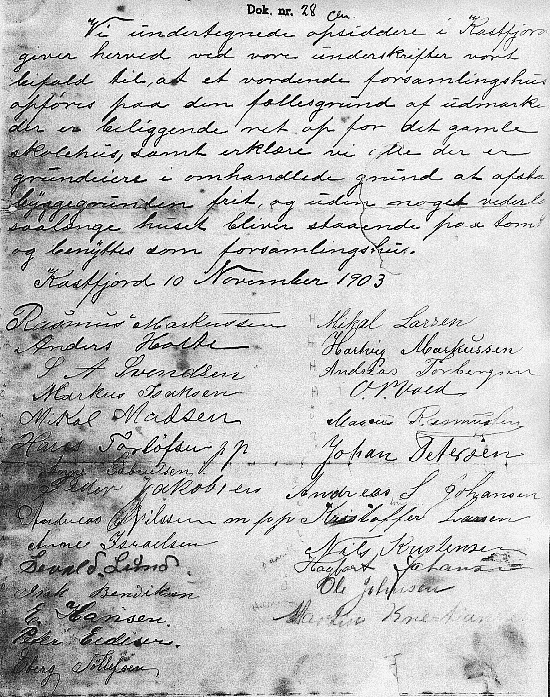 146 Mormonere i Kasfjorden. Om religiøst liv i Kasfjord mellom 1850 og 1900 vil i alle fall noe mangle dersom ikke også mormonenes tilstedeværelse tas med. Her er noen linjer fra en av Hans Chr.