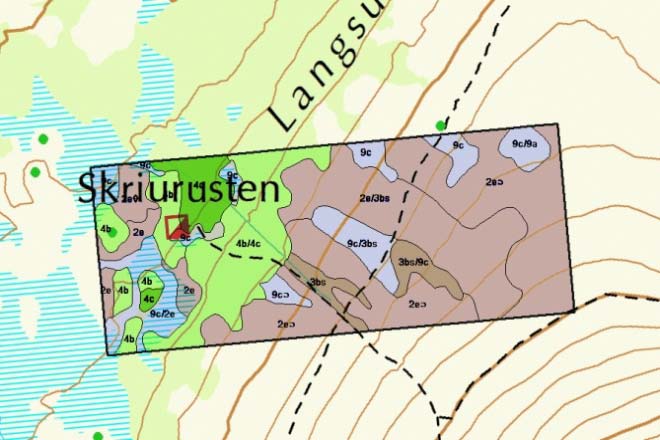 Framleis er dette eit lite flatetal, men av di området er nokså homogent med omsyn til høgdelag, nedbør og geologi, er dette truleg nok for formålet.