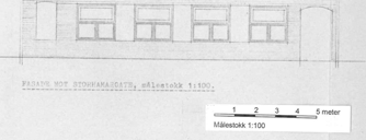 1961 Ark Fjelking: Endring fasade