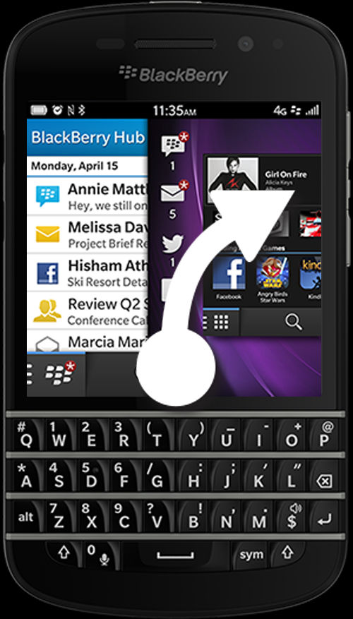 Hva er det som skiller BlackBerry 10-enheten fra andre BlackBerry-enheter?