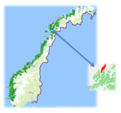 o ca 0,5 % av tilgjengelig sjøareal til havbruk Kilder: Nofima, Welch et al. 2010.