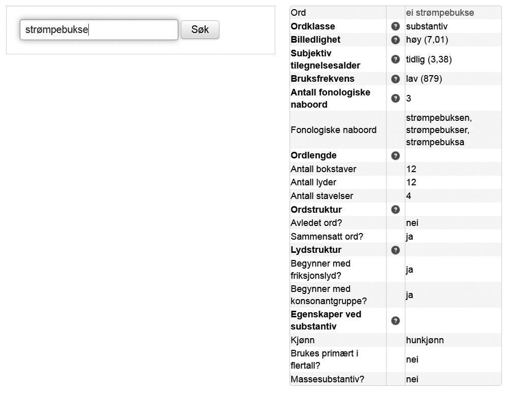 Vi har også lagt til noen få substantiver og verb. Det gjelder slike ord som har en «tvilling», altså en homonym form, for eksempel (å) danse (en) dans, (å) ønske et ønske.