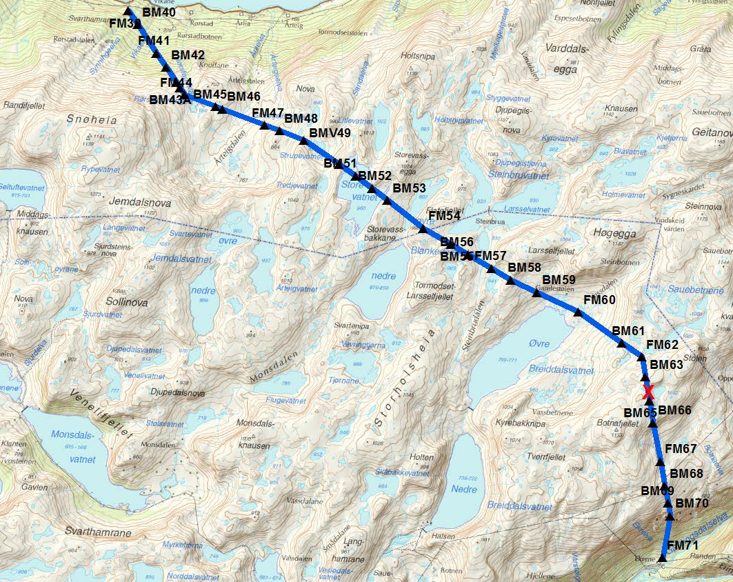 Figur 3: Viksdalsvatn Høyanger.