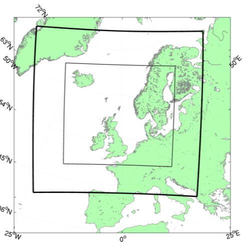 KVT/BEN/2015/R013 18 km 12.5 km 6 km 2.5 km 0.5 km Figure B-1: Model set up for WRF simulations.