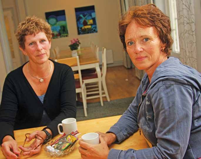 ...etter 22.juli Krisehåndtering Anne-Petrine Spilling og Ingunn Amble bidro med krisehjelp på Sundvollen hotell.