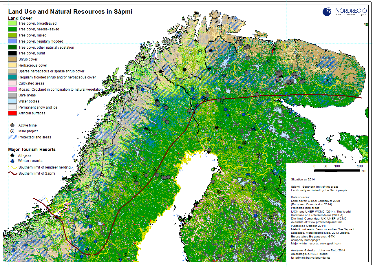 Reindriftsområde Reindriftsområdet fra høyfjellet i Oppland til østkysten av Kolahalvøya dekker et areal på over 500 000 km2.