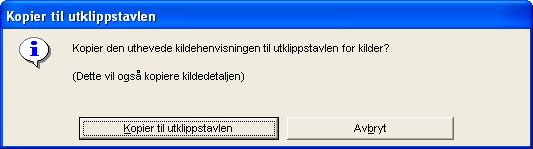 Da kommer det opp en dialogboks. Her trykker jeg på Kopier til utklippstavlen før jeg velger Lukk.