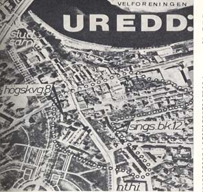 Kapittel 7 Byen som livsmiljø Figur 7.2: Bilde frå aksjonar Figur i Høgskoleområdet. 5.x: Bilde frå aksjonane Kjelde: Høgskolebakken (Byggekunst 8. 1972). Kjelde: Byggekunst 1972 nr. 1 og nr.