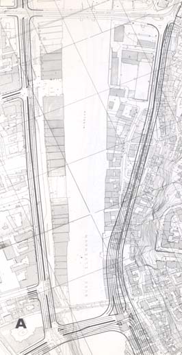 .. Videre legges forbindelsen mellom motorveg øst og syd gjennom et strøk av byen som har svært liten bymiljømessig verdi og hvor storparten av bebyggelsen er saneringsmoden." (Adresseavisen 1966.10.