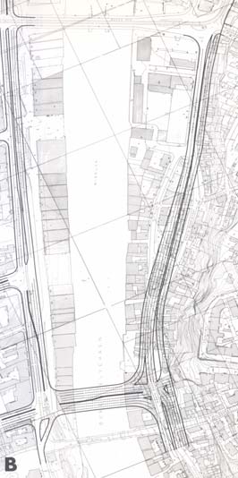 6: Alternative brualternativ og vegføringar over Bakklandet Kjelde: Generalplanen for Trondheim 1965 (Andersson & Skjånes 1965) Allereie under arbeidet med generalplanen tok Riksantikvaren til orde