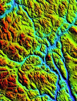 GRÅSTEINEN 4 SIDE 14 Øvre Glåmsjø 740 m-nivået med drenering over Savalen (S),Tron (T) S Fig.14. Regionale vassnivåer oppstod i og langs sidene til innlandsisen etter som forskjellige pass overtok i nord.