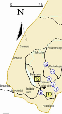 GRÅSTEINEN 4 SIDE 34 men lå der hvor reinen ville kunne krysse vatnet. Fisket i Breidsjøen var nok også en avgjørende betingelse for plasseringen.