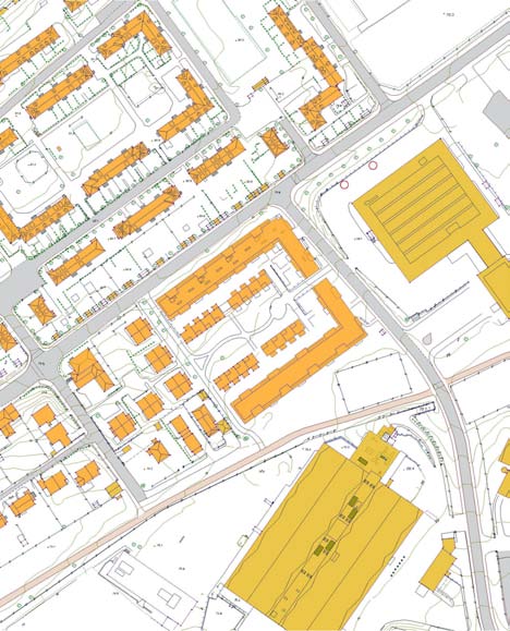 OMRÅDEKARAKTER Idylliske Lille Tøyen Hageby fra 1920-tallet, med sine høye valmtak og store hager ligger på den ene siden av tomten, og industriområde og turvei på den andre siden.