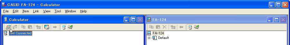 3. Overføre data mellom en datamaskin og en kalkulator i fx-9860g-serien/fx-9750gii/fx-7400gii k Konfigurere kalkulatoren for dataoverføring med SB-88-kabelen 1. Tilkoble SB-88-kabelen. 2.