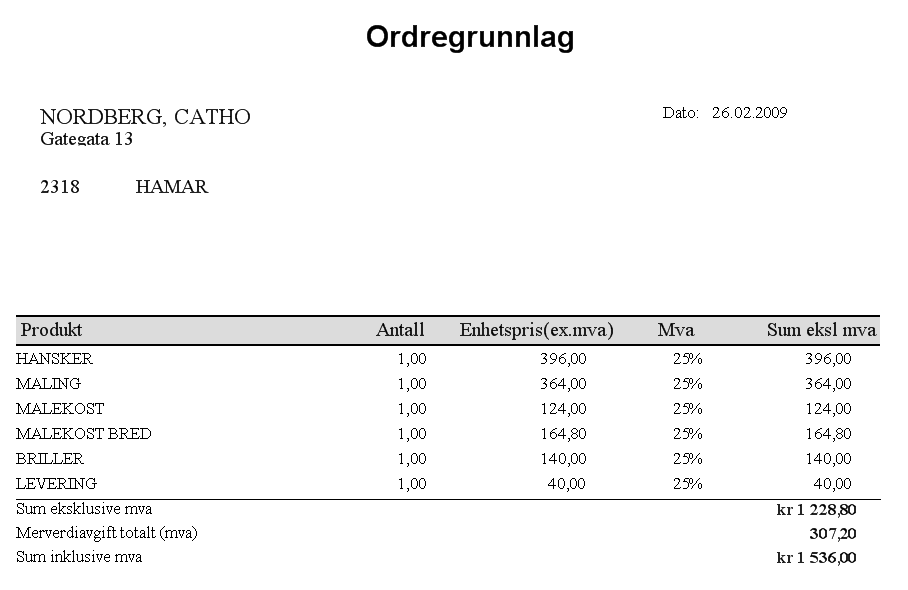 Du kan også endre kunde her; Ved å klikke på knappen Endre kunde får du spørsmål om kundenavn skal endres til den kunden du har markert i kundebildet (ligger bak vises ikke her ).