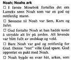 (Fra: Harald Olsen, 1999: Ilden fra Vest. Tekster fra keltisk fromhetstradisjon side 156) Kirken på fjellet: Noas ark. Noas ark blir av kirkefaderen Augustin oppfattet som et bilde på kirken.